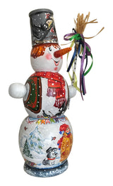 Snowman Russian doll box BuyRussianGifts Store