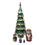 Large Christmas tree matryoshka dolls