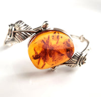 antique amber bracelet with 925 silver