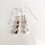 Cognac Amber in Sterling Silver Light Earrings BuyRussianGifts Store