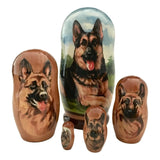 German shepherd nesting dolls 