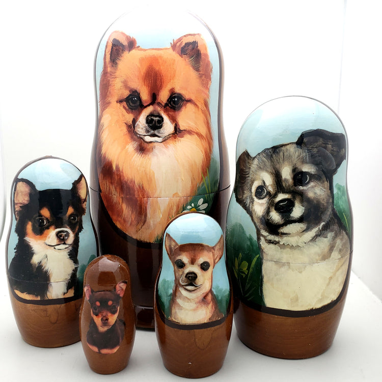 Dogs Breeds Russian Nesting Doll 7