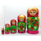 Semenovo Red Matryoshka Doll Set