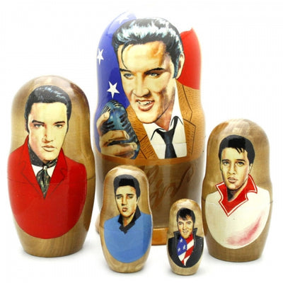 Elvis with Microphone Nesting Set 7" Tall