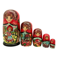 Fairytale Russian stacking dolls