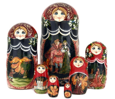 Firebird Russian Fairy Tale Doll 7 Piece Set