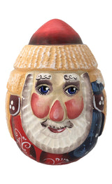 Santa handcrafted wooden figurine 
