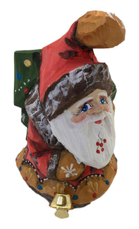 Russian Santa Unique Shape with Christmas Tree BuyRussianGifts Store