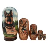 German shepherd nesting dolls 