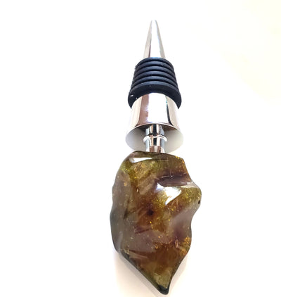 Green Amber Wine Bottle Stopper BuyRussianGifts Store