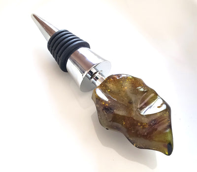 Amber wine bottele stopper