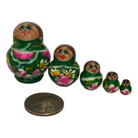 Green Miniature Matryoshka BuyRussianGifts Store