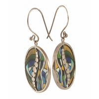 Vislana Collection Hand Painted Earrings Inspired by Klimt