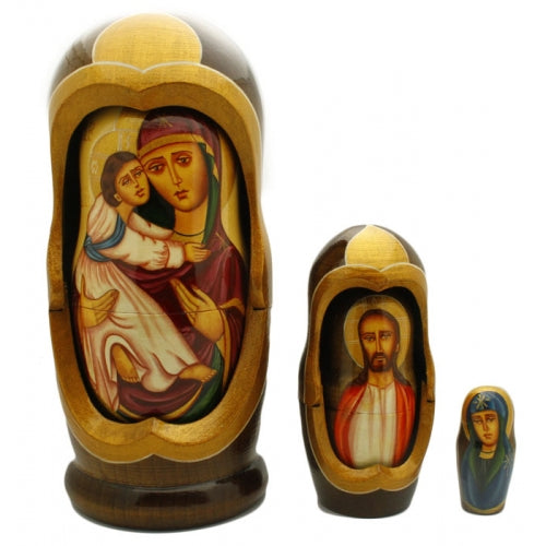 Hand Painted Icon Nesting Doll