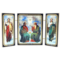 New Testament Trinity Icon Triptych