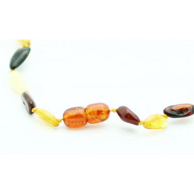 Natural MultiColored Amber Baby Teething Necklace