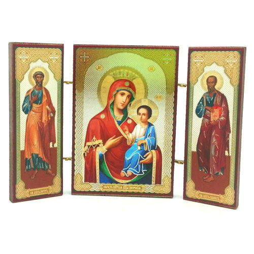 Orthodox Triptych Mother of God Iverskaya