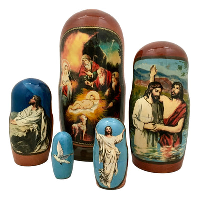 Nativity nesting dolls