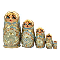 Blue nesting dolls 