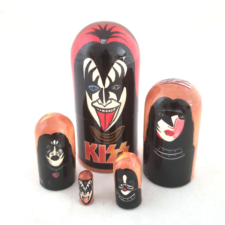 Kiss rock band stacking dolls