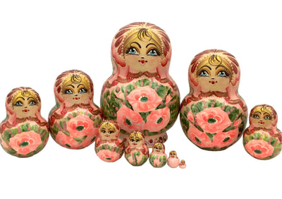 Pink nesting dolls 