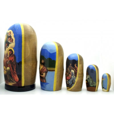 Nativity Jesus Life Nesting Doll Set