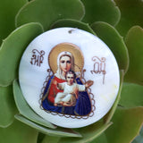 Madonna and Child Icon Pendant
