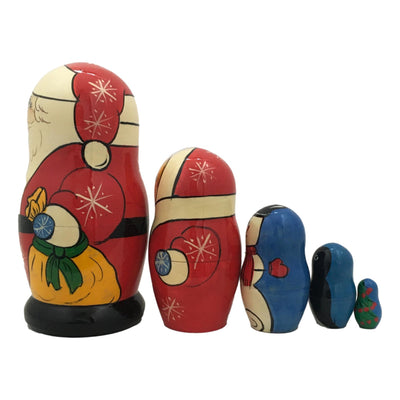 Santa babushka dolls