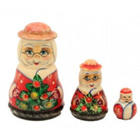 Mrs Claus and Santa Matryoshka Set