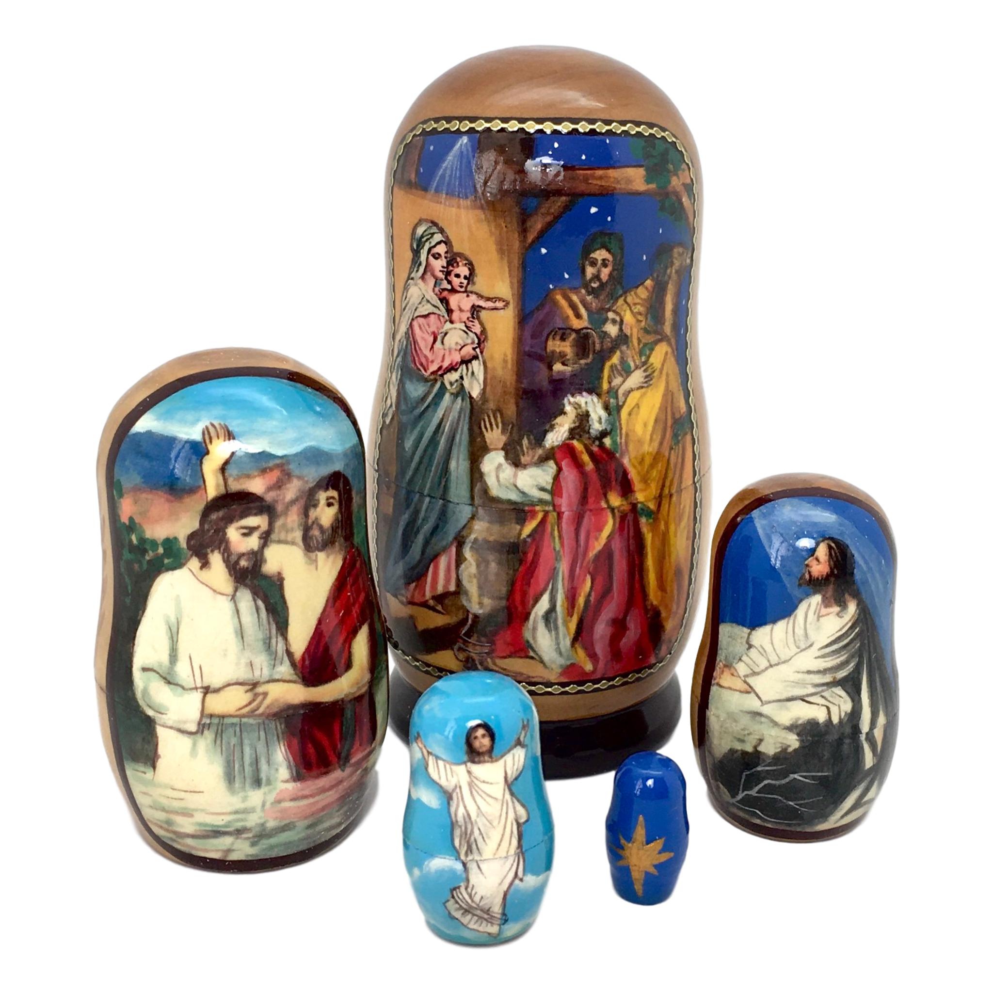 Russian doll nativity deals set