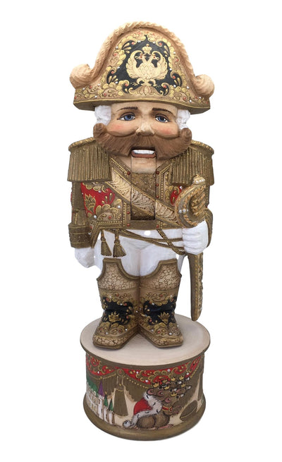 Unique wooden carved figurine nutcracker 