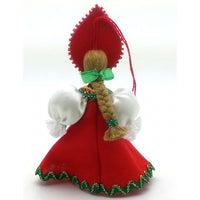 Doll in Russian Kokoshnik Christmas Ornament