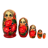 Traditional russian stacking dolls 
