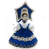Girl in a Blue Dress CHRISTMAS Tree Ornament