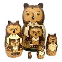 Owl matryoshka dolls 