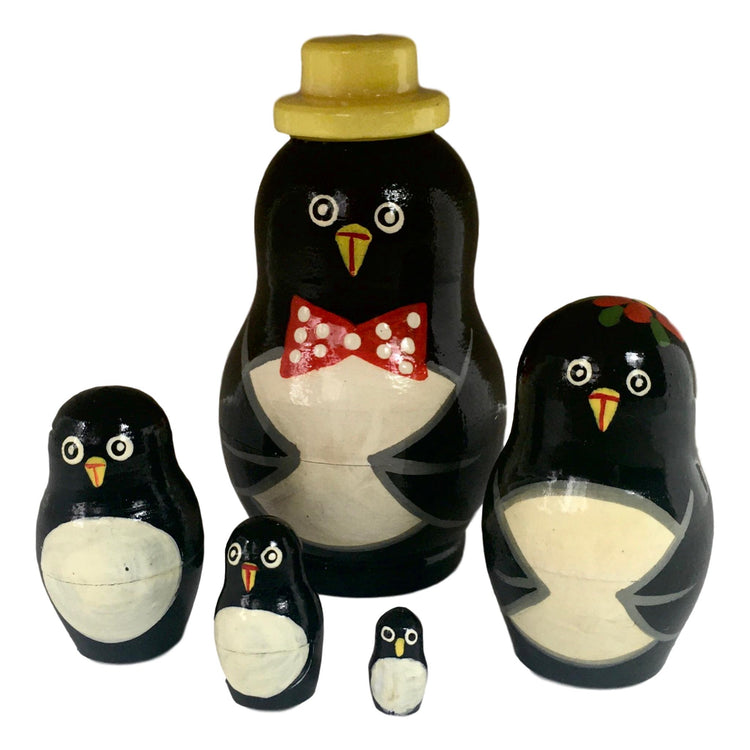 Penguin Russian matryoshka Christmas gift 