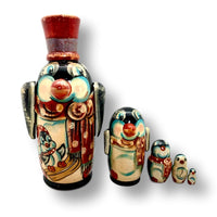 Authentic Russian nesting dolls penguin 