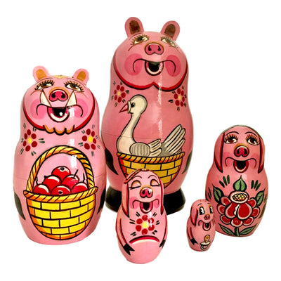 Piglets Nesting Dolls BuyRussianGifts Store