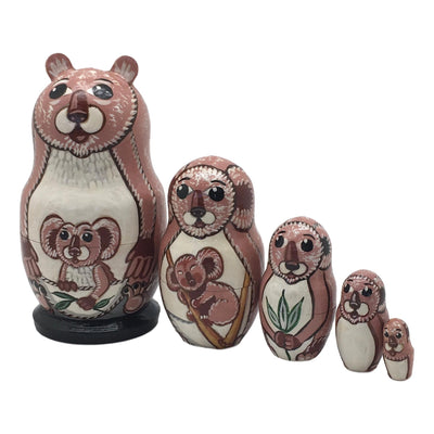Russian nesting dolls koala 