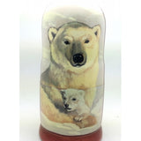 Polar Bear Nesting Doll Set 7" Tall