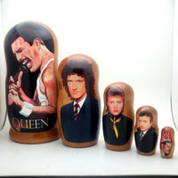 Queen rock band nesting dolls set