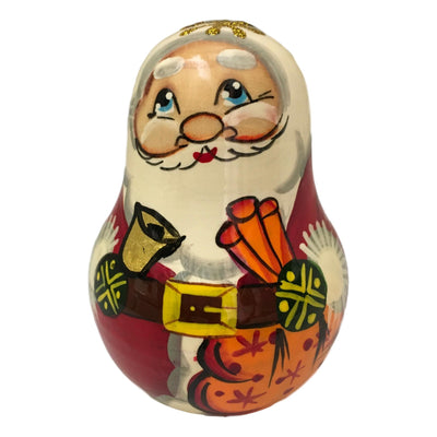 Roly poly Santa doll