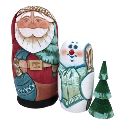 Santa Russian dolls