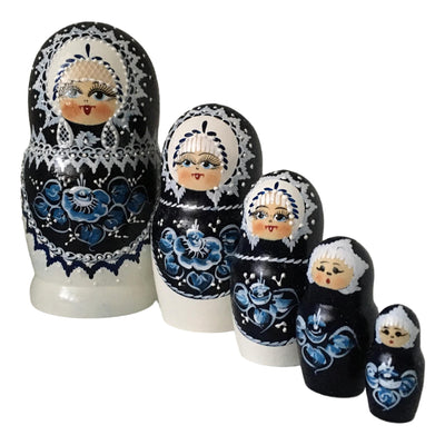 Russian matryoshka Christmas doll