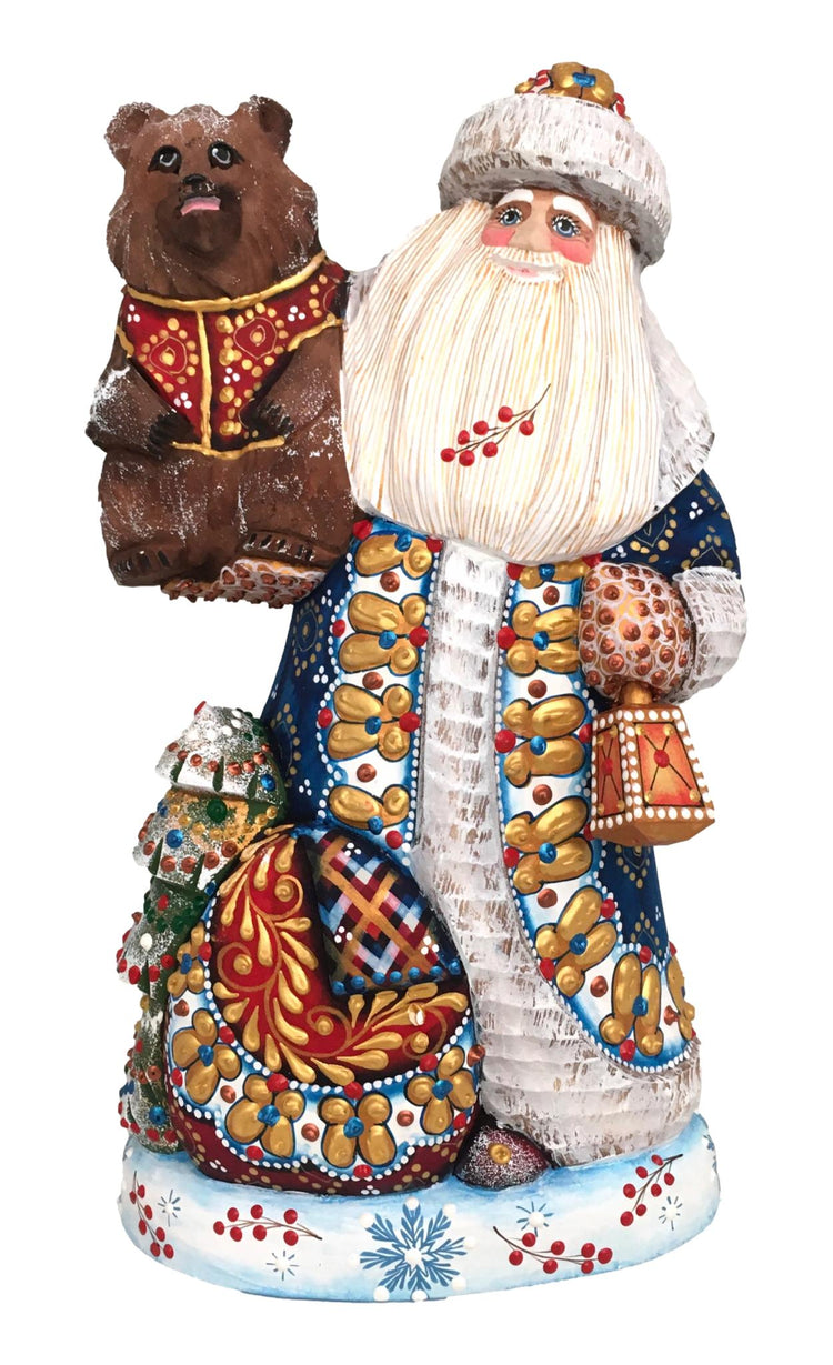 Russian Santa Claus with a bear