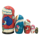 Russian Santa stacking dolls 