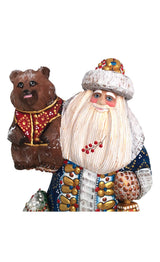 Russian Santa Claus with a bear
