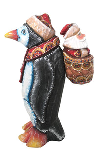 Russian Santa with penguin 