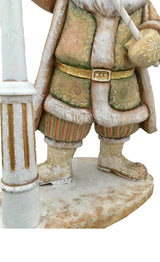 Russian Santa wood carved figurine 