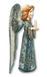 Wooden angel with candle 